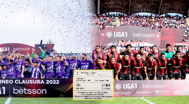 Si Alianza Lima le ganaba en la final de ida a Melgar, la cuenta bancaria de un hincha pudo reventar. Si Alianza Lima le ganaba en la final de ida a Melgar, la cuenta bancaria de un hincha pudo reventar.