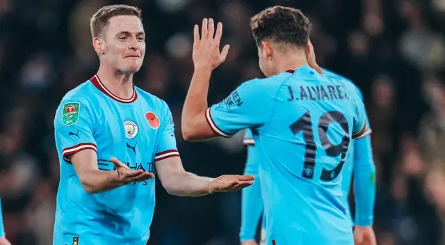 Manchester City ganó 2-0 a Chelsea por la Carabao Cup