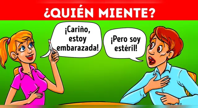 Acertijo visual EXTREMO: Descubre al mentiroso en 7 segundos o menos Acertijo visual EXTREMO: Descubre al mentiroso en 7 segundos o menos