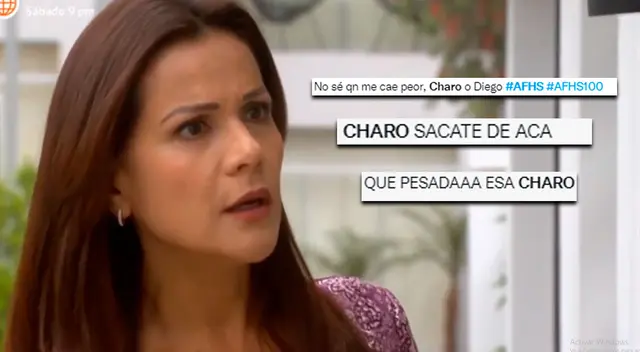 Charito recibió críticas de fans de 'Al fondo hay sitio'. Foto: América TV / Composición Líbero Charito recibió críticas de fans de 'Al fondo hay sitio'. Foto: América TV / Composición Líbero