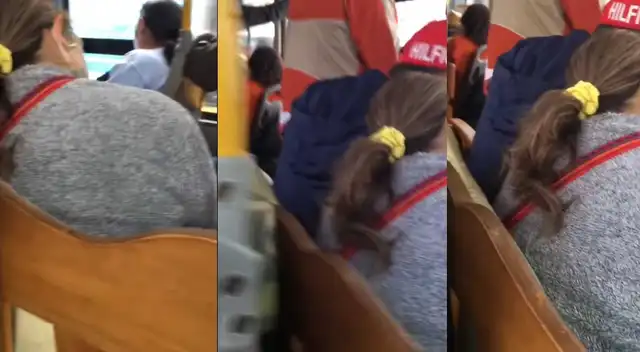 Pasajeros se las ingenian y prefieren llevar a su propio mueble en bus para no quedarse sin asiento Pasajeros se las ingenian y prefieren llevar a su propio mueble en bus para no quedarse sin asiento