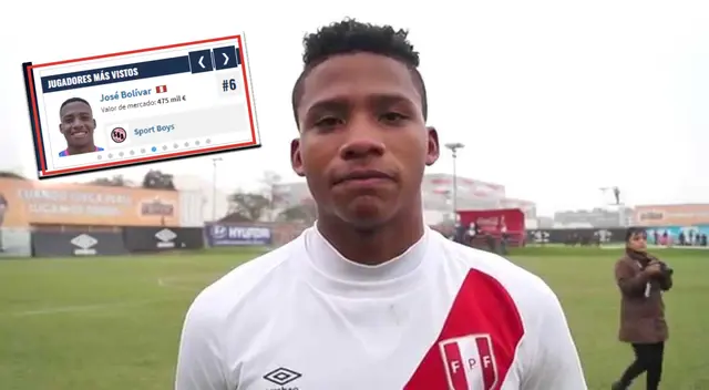 ¿Quién es José Bolívar y por qué es el peruano más buscado en Transfermarkt?