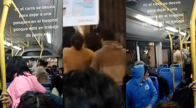 Bus desvía su ruta para dejar a embarazada en trabajo de parto y se gana aplausos de TikTok Bus desvía su ruta para dejar a embarazada en trabajo de parto y se gana aplausos de TikTok