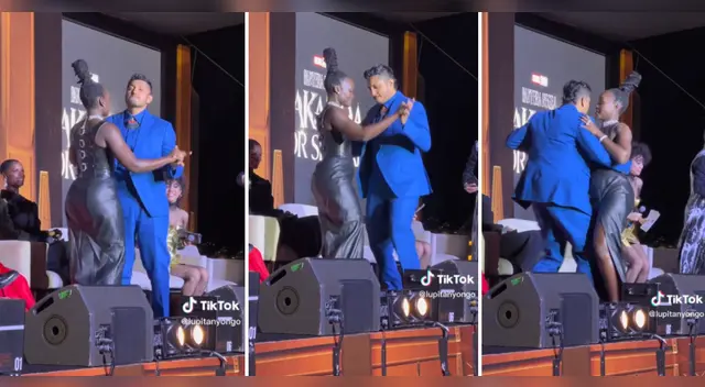 Black Panther 2: Tenoch Huerta y Lupita Nyong'o sorprenden bailando merengue 'Suavemente'