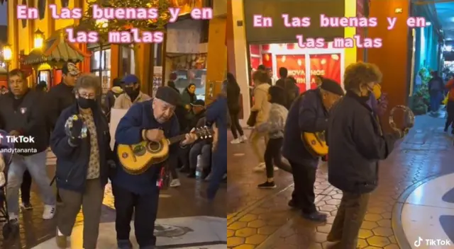 TikTok: adultos mayores son captados trabajando tocando instrumentos en las calles TikTok: adultos mayores son captados trabajando tocando instrumentos en las calles