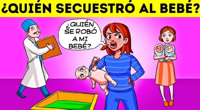 ¿Cuál de ellos raptó al bebé? Averigua la verdad del caso en solo 8 segundos ¿Cuál de ellos raptó al bebé? Averigua la verdad del caso en solo 8 segundos
