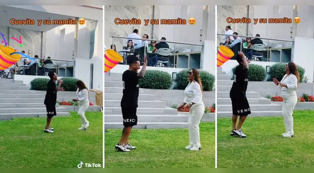 TikTok: Cueva sacó los pasos prohibidos junto a su madre y usuarios reaccionan