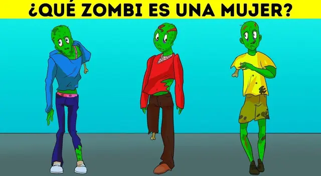 Descubre quién es la zombie mujer en este acertijo nivel EXTREMO Descubre quién es la zombie mujer en este acertijo nivel EXTREMO
