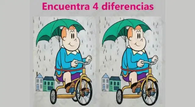 Encuentra las 4 diferencias en este reto visual