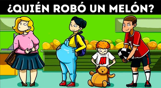 ¿Logras identificar al ladrón que se robó un melón? Es difícil pero NO imposible ¿Logras identificar al ladrón que se robó un melón? Es difícil pero NO imposible