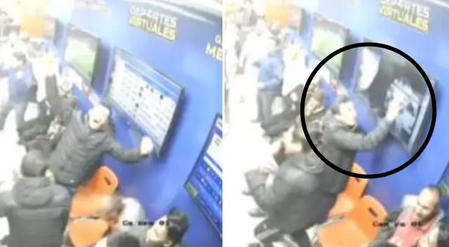 Hincha de Alianza Lima no contuvo su emoción y destrozó una televisión