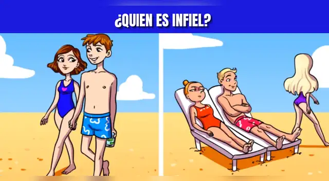Acertijo Visual EXTREMO: Descubre quién es el infiel en 4 segundos