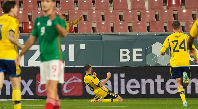 Suecia ganó 2-1 a México en amistoso internacional