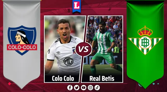 Colo Colo vs Betis este sábado 19 de noviembre Colo Colo vs Betis este sábado 19 de noviembre