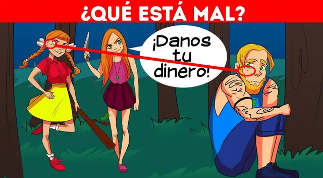 Solución al acertijo visual: Mira el lunes de ambas personas. | Fuente: Acertijo en 7 segundos. Solución al acertijo visual: Mira el lunes de ambas personas. | Fuente: Acertijo en 7 segundos.
