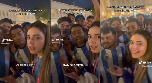 Alaska se encuentra en Qatar para alentar a la selección de Uruguay