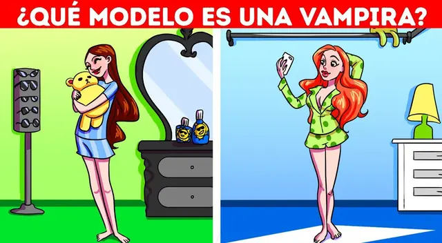 Pon a prueba tu visión y encuentra a la modelo que es la vampira