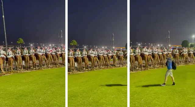 Un grupo de turistas se sorprendieron al ver a la seguridad de Qatar 2022