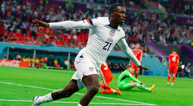 Weah abrió el marcador a favor de Estados Unidos ante Gales