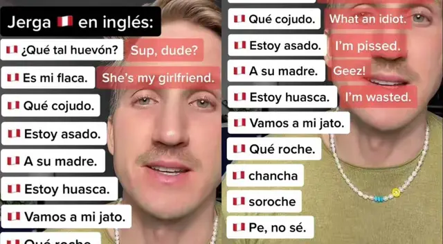 TikTok: Extranjero traduce jergas peruanas y resultado causa sensación en redes sociales TikTok: Extranjero traduce jergas peruanas y resultado causa sensación en redes sociales