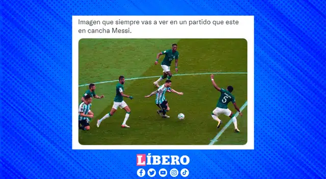 Messi destacó en el primer tiempo, y esta imagen refleja su ímpetu ante los rivales. Messi destacó en el primer tiempo, y esta imagen refleja su ímpetu ante los rivales.