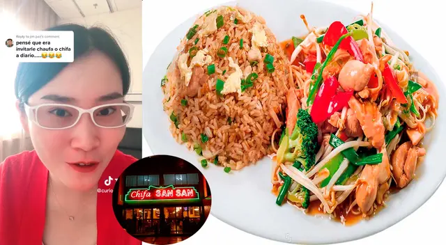 La joven explicó el origen de la palabra 'chifa' La joven explicó el origen de la palabra 'chifa'
