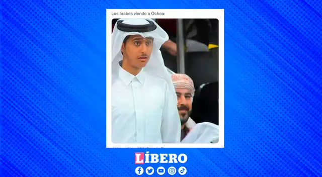 El rostro de sorpresa de un catarí graficó el sentir de los mexicanos por la atajada del 'Memo' Ochoa. El rostro de sorpresa de un catarí graficó el sentir de los mexicanos por la atajada del 'Memo' Ochoa.