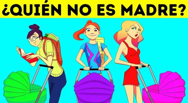 Intenta descubrir quien no es una madre en este nuevo acertijo