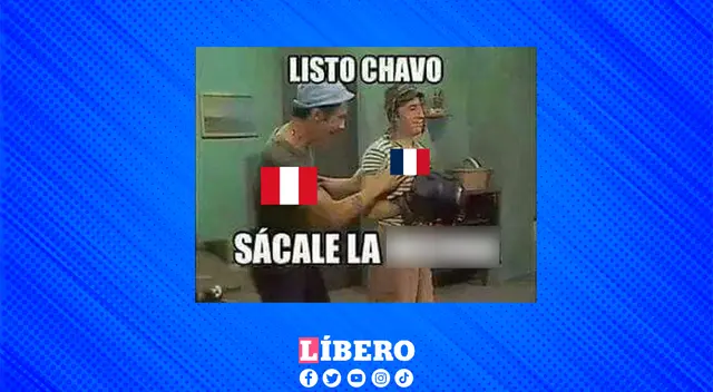 Los peruanos alentando a Francia en el Mundial Qatar.