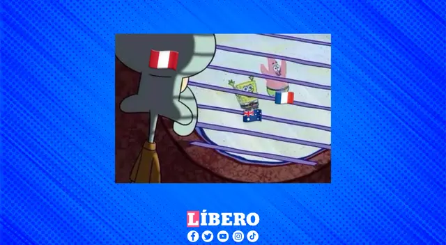 Los peruanos viendo el partido de Francia vs Australia.
