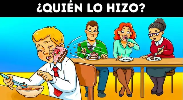 ¿Quién le tiró la torta a Mario? Tienes 8 segundos para identificar al culpable