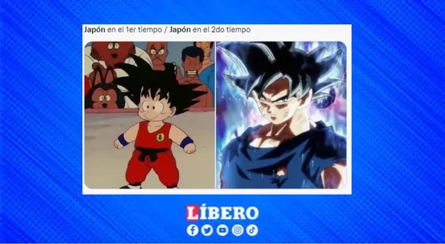 Los hinchas compararon el desempeño de Japón con el personaje de Dragon Ball, Gokú.