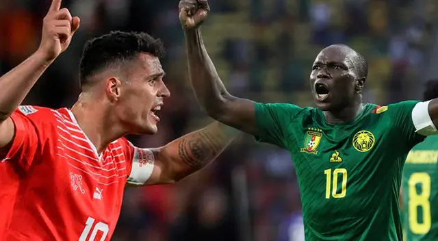 Suiza y Camerún se verán las caras en el Mundial de Qatar 2022. Foto: AFP / Composición Líbero