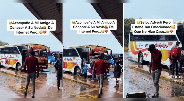 TikTok: Joven se hace viral al esperar conocer a su novia de internet y llevarse gran sorpresa