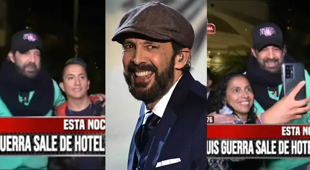 Juan Luis Guerra tiene tierno gesto con su fans y ofrece fotografías en exteriores de hotel