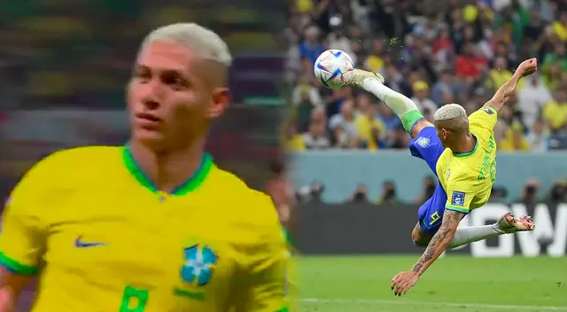 Richarlison anotó de chalaca el 2-0 de Brasil sobre Serbia