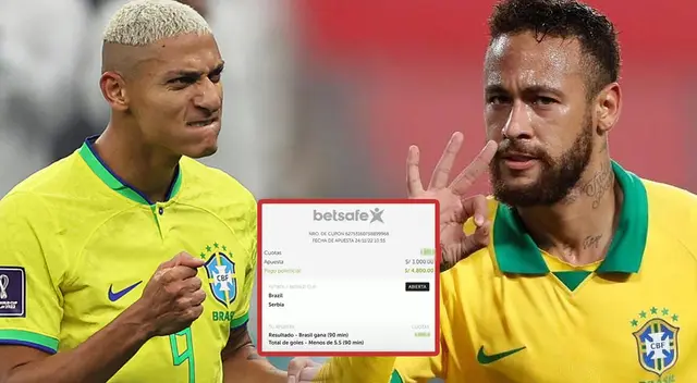 Peruano ganó una fuerte suma de dinero con la victoria de Brasil.