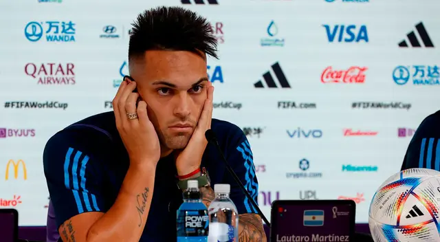 Lautaro Martínez brindó conferencia de prensa previo al Argentina vs México