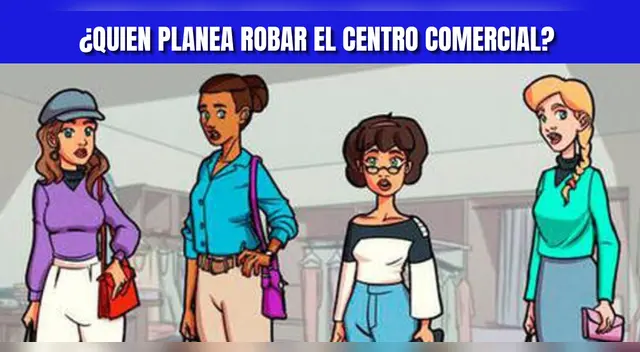 Acertijo Visual de ALTO NIVEL: Descubre quién planea robar el mall