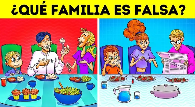 Identifica a la familia falsa en segundos Identifica a la familia falsa en segundos
