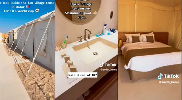 Así son las lujosas carpas en la villas de Qatar y usuarios reaccionan: "¡Son hotele con suit!"