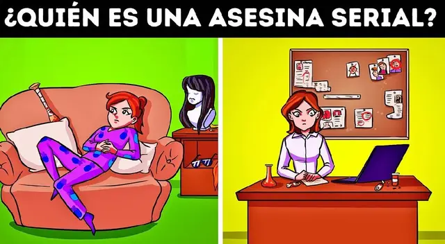 ¿Quién de ellas es una verdadera asesina? Analiza a detalle y resuelve el misterio en 7 segundos