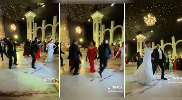 TikTok: Pareja se hace viral recreando peculiar baile en su boda TikTok: Pareja se hace viral recreando peculiar baile en su boda