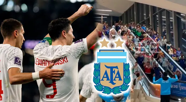 Hinchas argentinos celebraron triunfo de Polonia sobre Arabia Saudita
