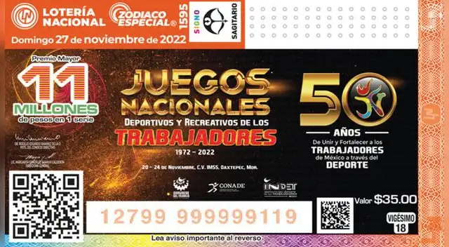 Conoce los números ganadores del Sorteo Zodiaco Especial del 27 de noviembre.