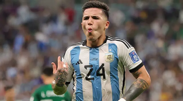 Enzo Fernández puso el 2-0 de Argentina sobre México Enzo Fernández puso el 2-0 de Argentina sobre México
