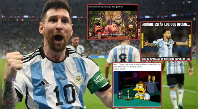 Argentina se impuso ante México y los memes invadieron las redes sociales.
