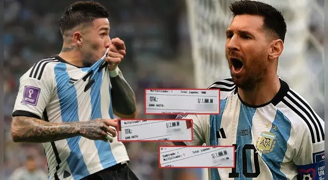 Un peruano logró ganar una 'fuerte' suma de dinero con el triunfo de Argentina.