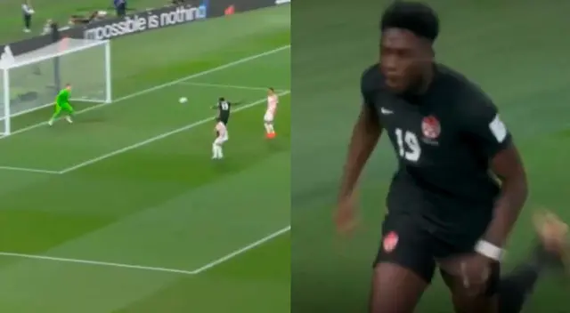 Alphonso Davies marcó el 1-0 en el Croacia vs. Canadá