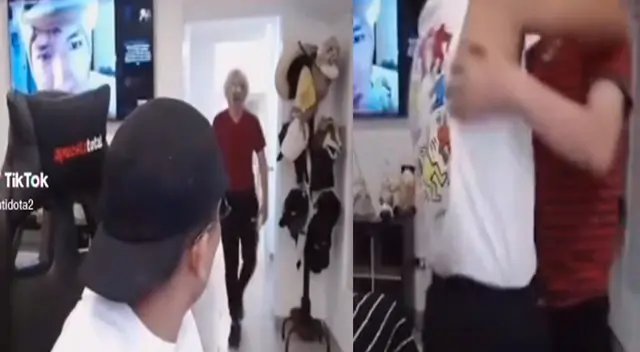 Ambos streamers sorprendieron a sus fans con un beso.